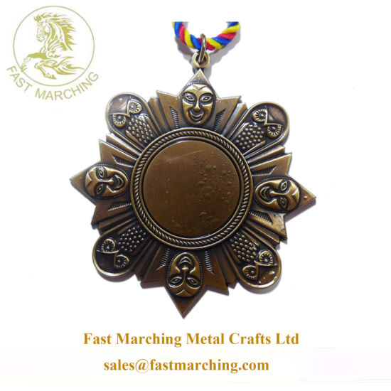 Custom Gift Round Blank Metal Awards Engraved Medals for Kids