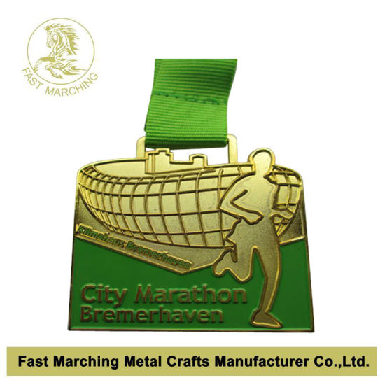 Sport Running Marathon Metal Medal, Medallion for Souvenir
