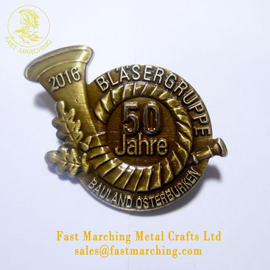 Cutoms 3D Conference Security Guard Engraved Diamond Commander Enamel Badge