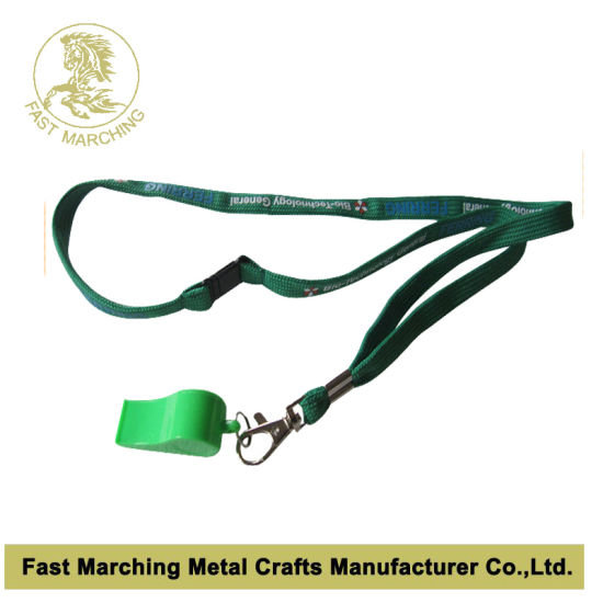 Custom Woven Neck Lanyards with Detachable Buckle Ribbon Strap
