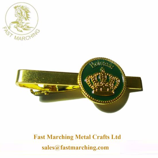 Factory Custom Clip Spring Collar UK 3D Personalised Tie Pin