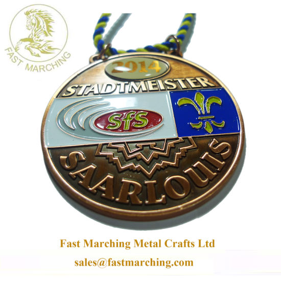 Wholesale Custom Die Casting Dak Medal Brand Logo Brass Medallion