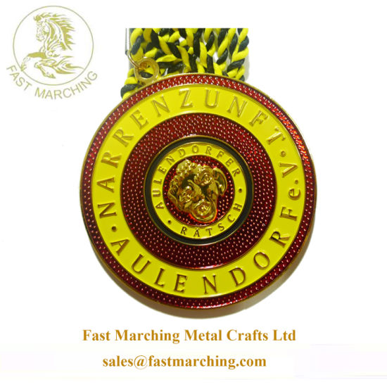 Custom Good Quality Sport Medallion Awards Marble Metal Jiu-Jitsu Medal