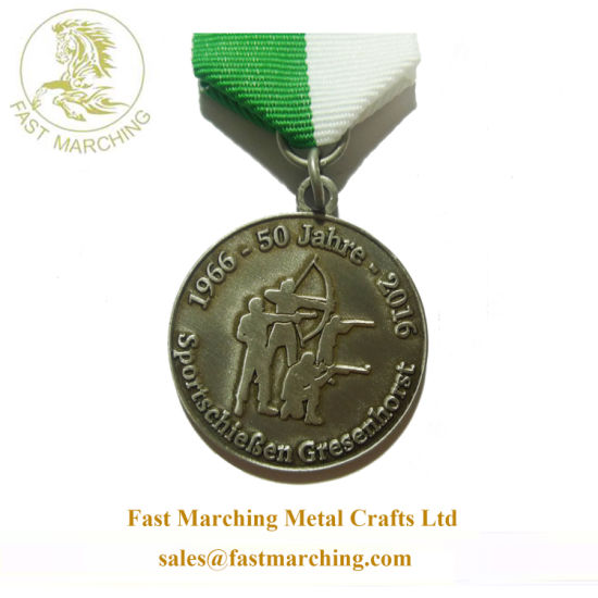 Custom Made Enamel Shooting Metal Souvenir Sports Trophies and Medals