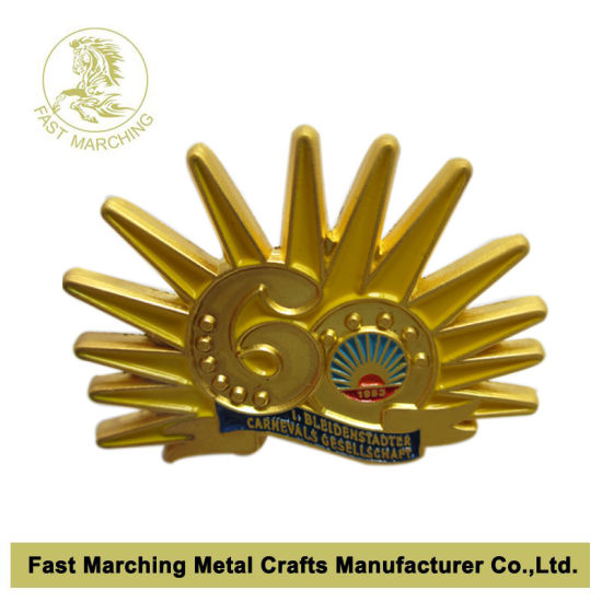Custom Metal Plate Epoxy Clothing Badge Lapel Pin Emblem