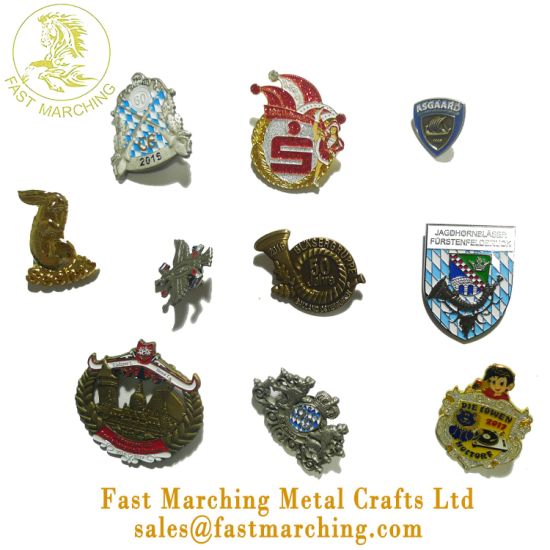 Custom Fashion Souvenir Enamel ID Flag Wing Metal Badge Bookmark