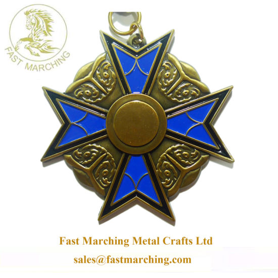 Wholesale Custom Die Casting Dak Medal Brand Logo Brass Medallion