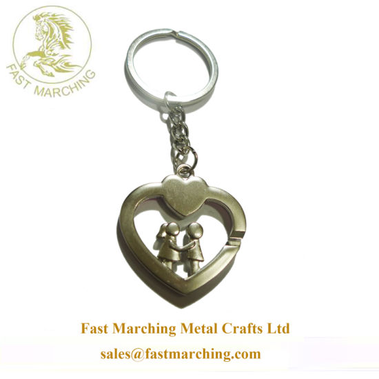 Wholesale Custom Customized Sterling Silver Metal Keychain for Him