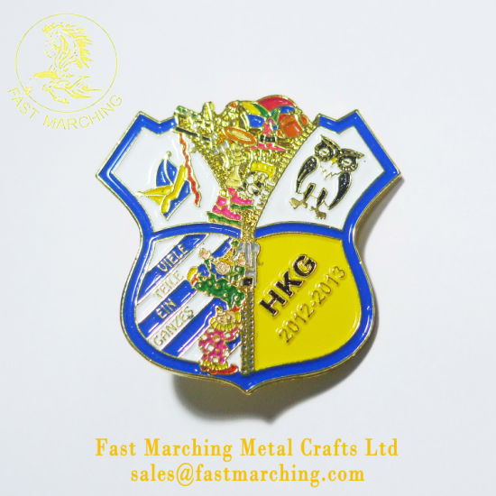 Custom Clothing Emblem Clip Pin Metal Badges Made to Order