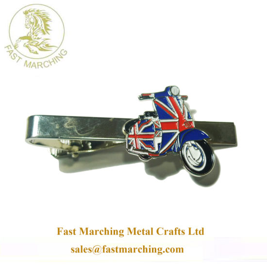 Factory Custom Clip Spring Collar UK 3D Personalised Tie Pin