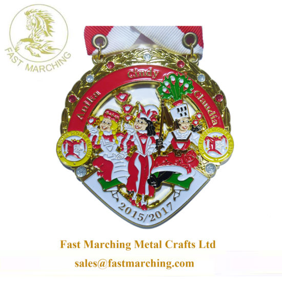 Cheap Custom Medallion Pendant Fiesta Medal with Ribbon