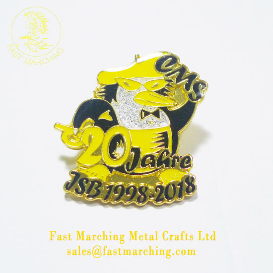 Custom Suit Cartoon Animal Badge Button Metal Fish Lapel Pin
