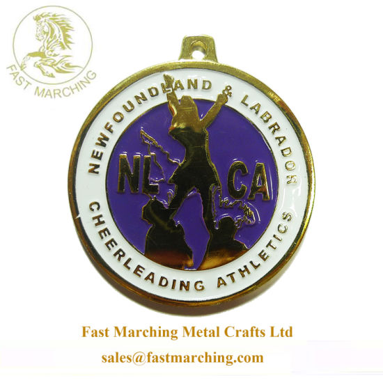 Custom Logo Enamel Neck Ribbons Metal Corporate Medals for Sale