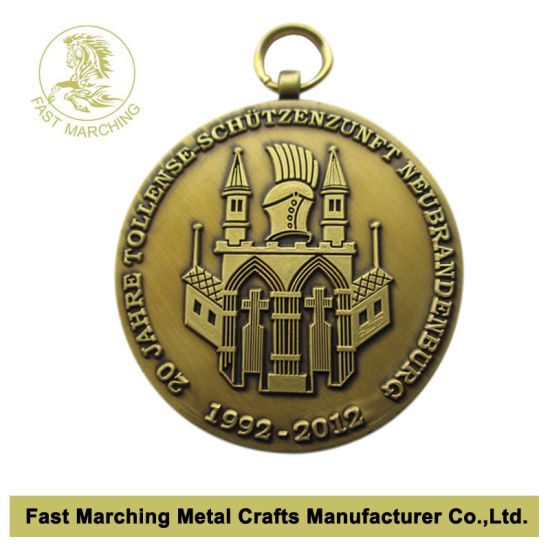 Custom Awarded Souvenir Metal Printed Carnival Ribbon Medal Medallion Trophy