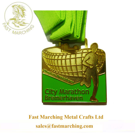 Custom High Quality OEM Moulds Medallions Enamel Gold Medals