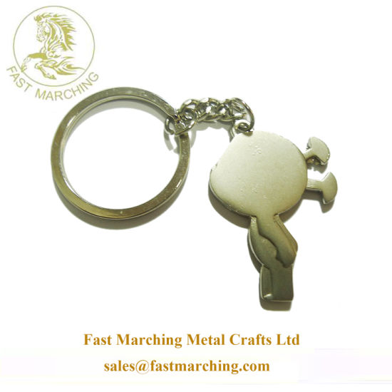Personalized No Minimum Plated Engraved 3D Die Casting Keychains
