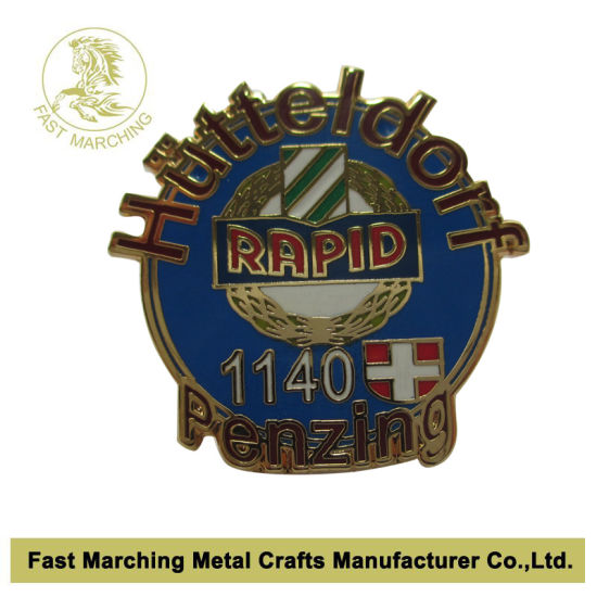 Sandblasted Lapel Pin Badge Blazer Brand Tin Button Clothing Emblem