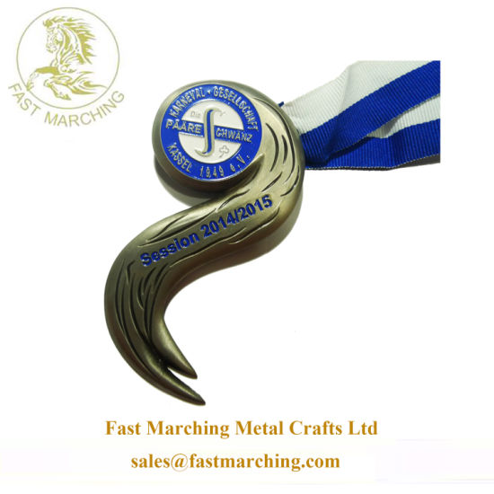 Custom Religious Dance Zinc Alloy Fake Silver Medal for Anniversary