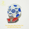 Custom Magnetic Tin Button Safety Printed Kids Football Metal Badge