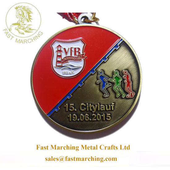 Factory Price Childrens Plated Medallion Pendant Lapel Pin Enamel Medal