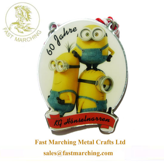 Custom Trophies Keychain and Awards Metal Football Medals for Sale