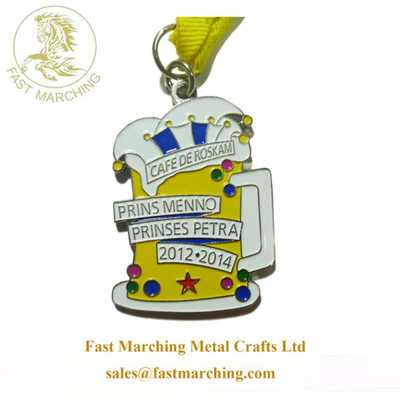 Factory Price Custom Ribbon Medallion Enamel China Cups Medals