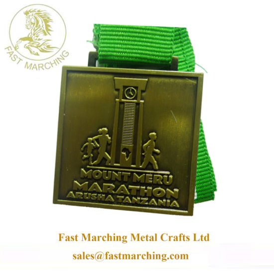 Factory Price Custom Copper Material Medallions Sports Award Running Medals