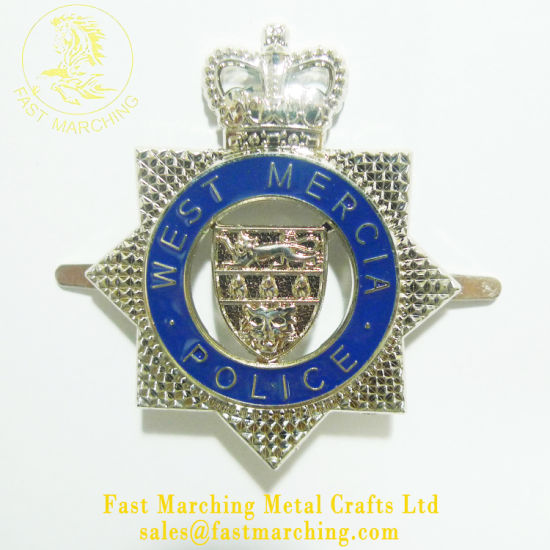 Custom OEM Clip Safety Pin Magnetic Button Metal Sheriff Badge