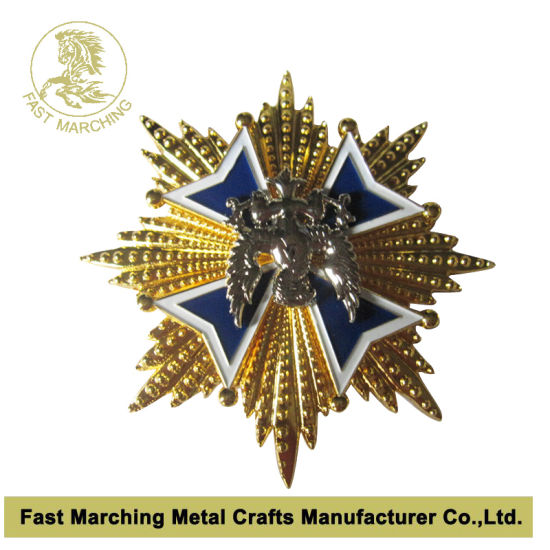 Custom Metal Police Military Event Football Soccer Flag Pin Badge