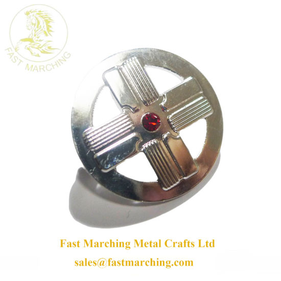 Custom Promotion Magnetic Material Tin Button Audi Badge