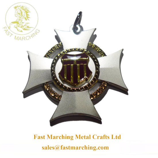 Wholesale Custom Medallion Tile Gift Iron Cross Metal Made Medal