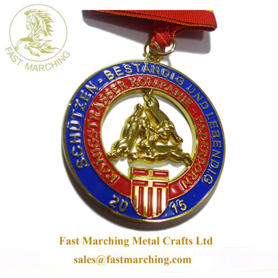 Factory Price Custom Ribbons Trophy and Masonic Metal Medallions Medals