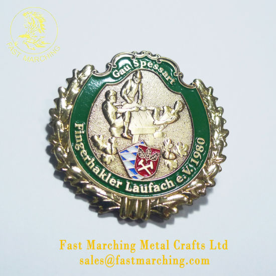 Custom Embroidered DOT Matrix Cap Pin Logo Metal Badge Maker