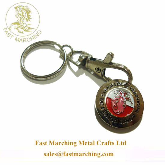 Custom Double Keychains Sided Engraved Couples Metal Chain for Keys