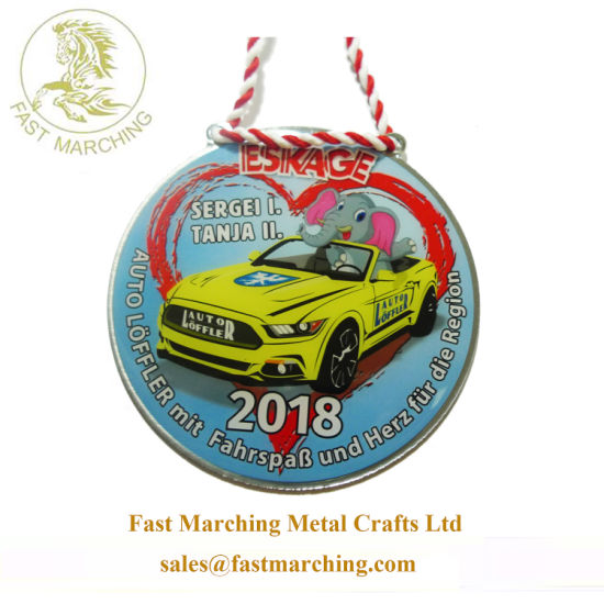 Custom Factory Sale Medallion Kids Metal Lapel Pin Cycle Medal