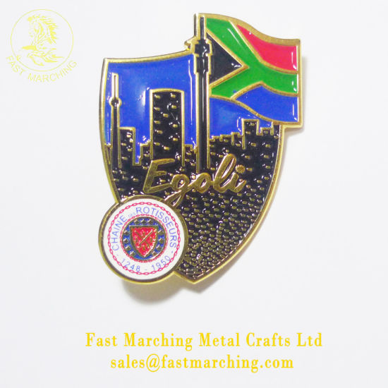 Custom Lapel Pin Making Supplies Safety Enamel Metal Police Badge