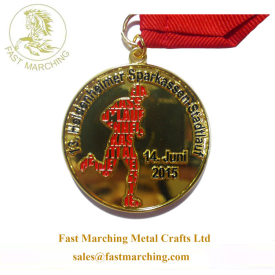 Custom Sports Coin Medallion Running Metal Marathon Medal for Races