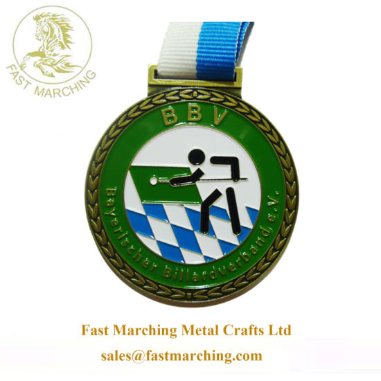 Customised Trophy Cup Soft Enamel Football Medal for Sports Day