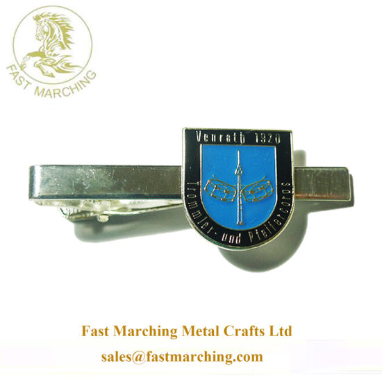 Custom Good Quality Necktie Monogrammed Tie Metal Mens Collar Clips