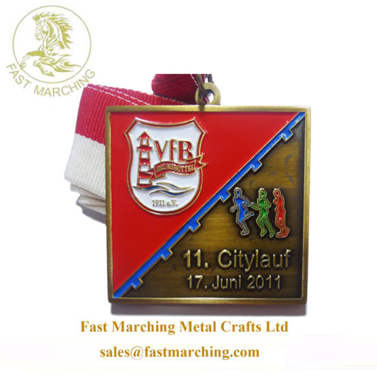 Factory Price Ribbons Accept Paypal Graduation Souvenir Enamel Metal Medal