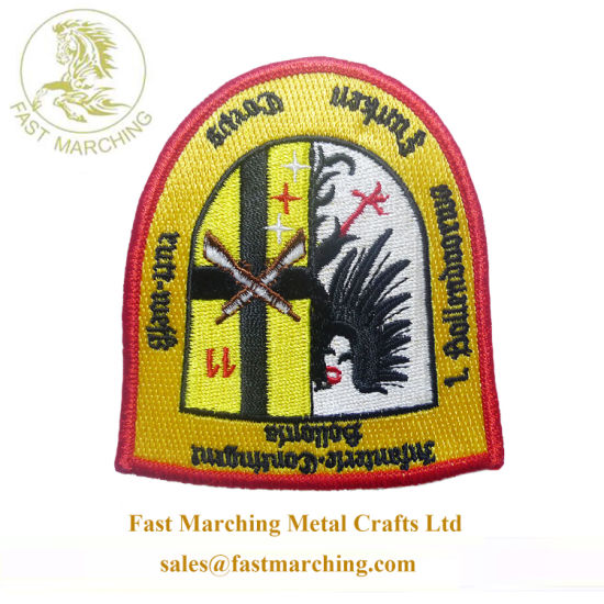 Custom Good Quality Gun Patches Sword Embroidered Badge Lapel Pin Manufacturer