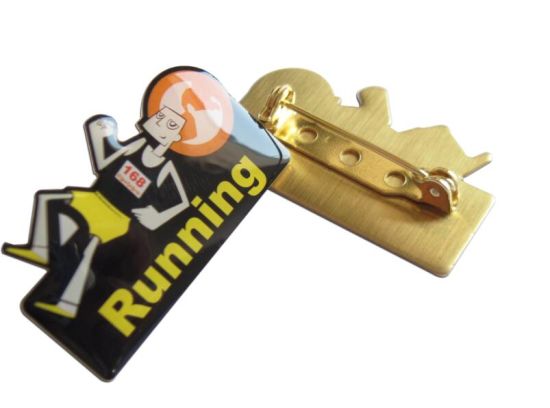 Name Enamel Lapel Pin Emblem Custom Gold Silver Flag Car Badges