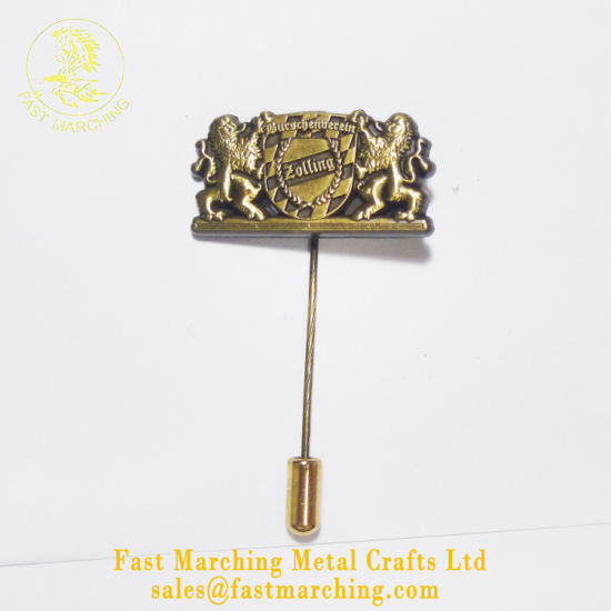 Custom Good Quality Cap Lion Lapel Pin Badge Metal Emblems
