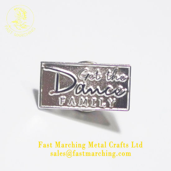 Custom Wholesale Promotion 3D Rectangle Zinc Alloy Pin Badges