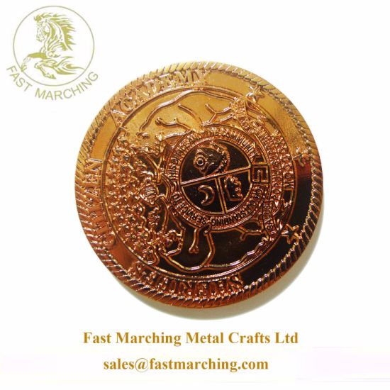 Custom Ancient United Nations Copper Indian Antique Metal 3D Coin