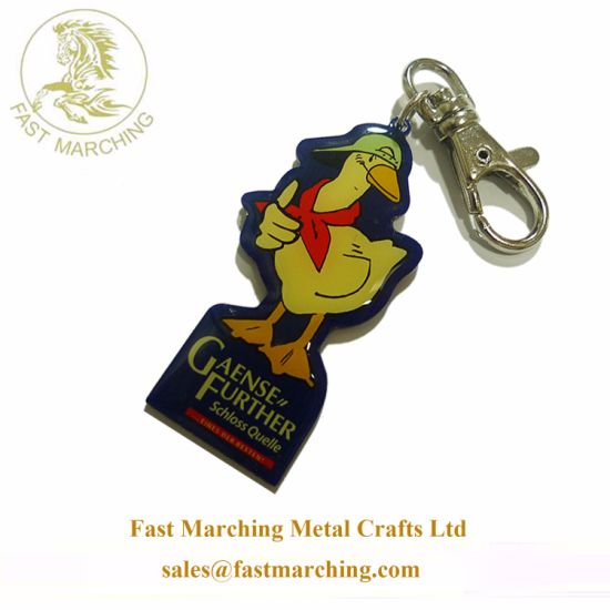Custom 3D Die Cast Sterling Silver Engravable Metal Carabiner Keychain