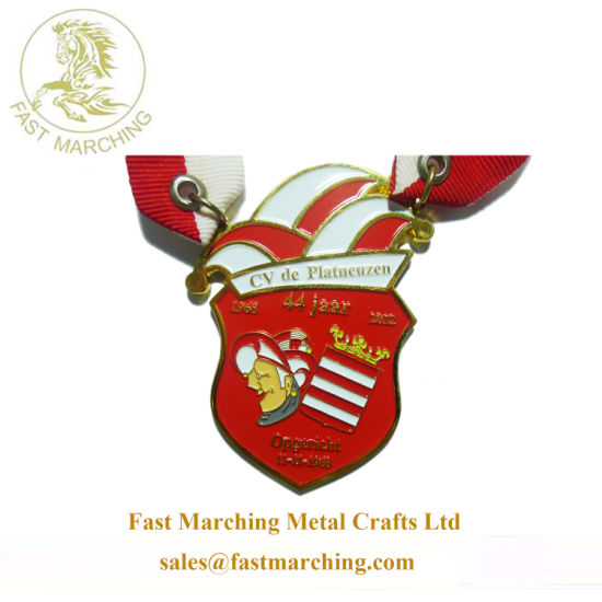 Factory Price Ribbons Accept Paypal Graduation Souvenir Enamel Metal Medal