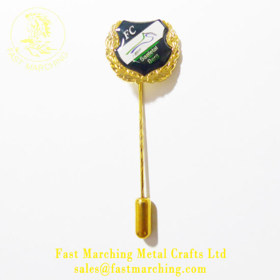 Custom Factory Price Domino′s Pizza Metal Logo Badge Flag Lapel Pin